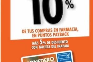 La Comer: bonificación de 10% en puntos payback de tus compras en farmacia