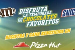 Promoción Pizza Hut Snickers y M&Ms: Cupones, descuentos y productos gratis