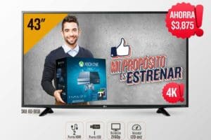 RadioShack: Pantalla Smart-Tv LG, 43” LED UHD a $9,499
