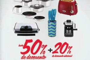 Sears: hasta 50% de descuento + 20% adicional en electrodomésticos y artículos para cocinar