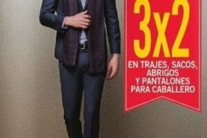 Sears: 3×2 en sacos, trajes, abrigos y pantalones para caballero