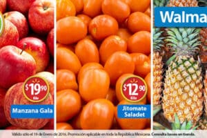 Walmart: martes de frescura frutas y verduras 19 de enero
