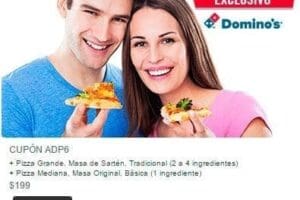 Domino’s Pizza: cupón pizza sartén + pizza mediana a $199