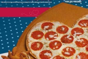 Domino’s Pizza: Pizza Corazón + Papotas $129