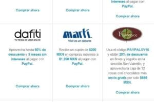 PayPal: Promociones en clickOnero, Groupon, Martí y más