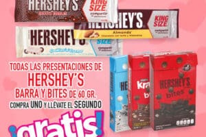 Promociones HEB San Valentín: 2×1 en chocolates Hersheys, flores de regalo y más