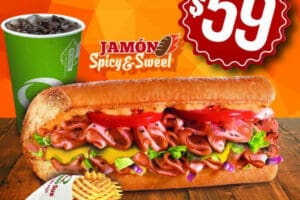 Quiznos: Combo jamón Spicy & Sweet a $59