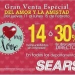 Sears gran venta especial del amor y la amistad al 15 de febrero