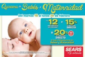 Sears: quincena del bebé y maternidad del 16 al 29 de febrero