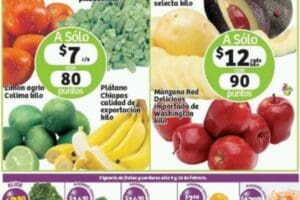 Soriana: frutas y verduras 9 y 10 de febrero