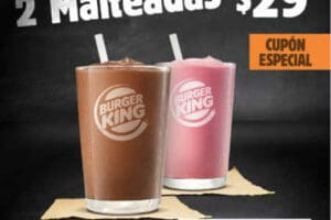 Burger King: Cupones Whopper BBQ $45, Malteadas 2x$29