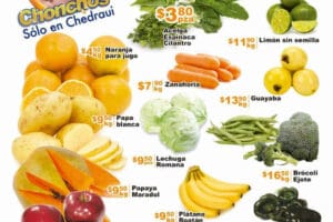 Chedraui: frutas y verduras 29 y 30 de marzo