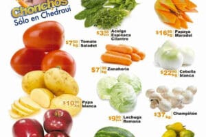 Chedraui: frutas y verduras 8 y 9 de marzo