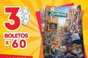 Cinemex: Funciones Matinée de Zootopia 3 Boletos x $60