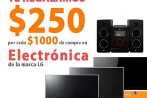 Comercial Mexicana: $250 de regalo por cada $1000 de compra en electrónica LG