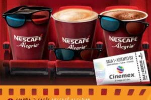 Promoción Cinemex Nescafé Alegría Boletos de Cine Gratis