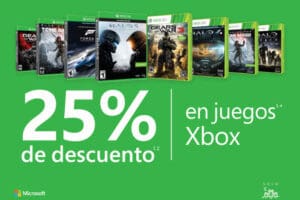 Sanborns: 25% de descuento en juegos para Xbox del 3 al 27 de Marzo