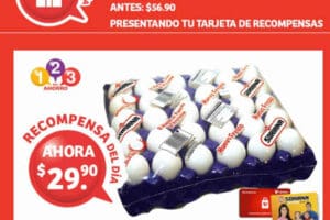 Soriana: charola de huevo 30 piezas $29.90 31 de marzo