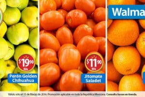 Walmart: martes de frescura frutas y verduras 15 de marzo