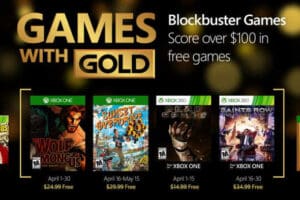 Xbox Live: Games with Gold Abril Mayo 2016