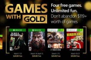 Games with Gold Xbox Live Marzo 2016