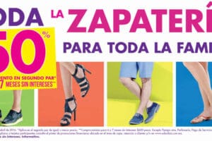 Suburbia: zapatos con 50% de descuento en segunda compra 18 de abril