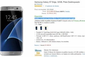 Amazon: Samsung Galaxy S7 Edge 32GB a $13,989 y $11,890 con cupón SALDAZO