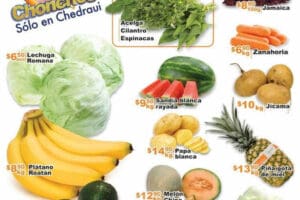 Chedraui: frutas y verduras 5 y 6 de abril