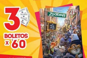 Cinemex: Funciones Matinée Película Zootopia 3 Boletos por $60