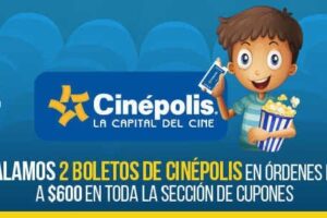 clickOnero: 2 boletos Gratis para Cinépolis en semana del niño