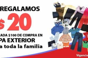 Comercial Mexicana: $20 de descuento por cada $100 de compra en ropa exterior