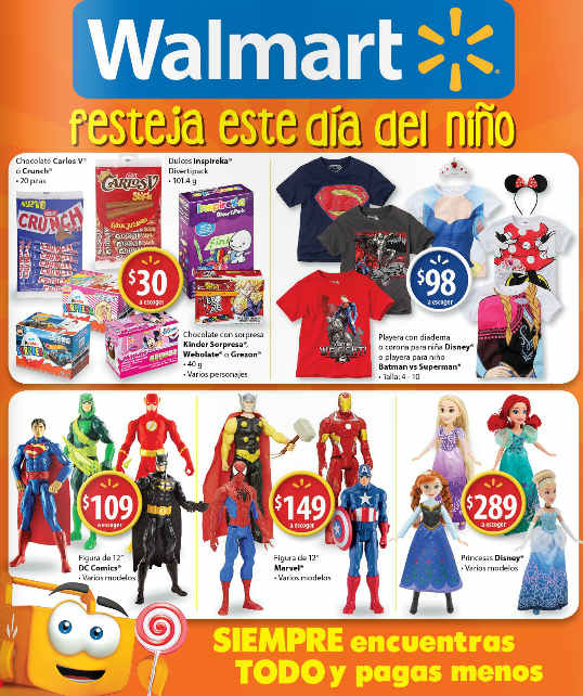 Walmart: folleto de ofertas día del niño del 20 de abril al 1 de mayo