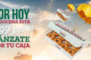 Krispy Kreme: docena de donas glaseadas $99 mayo 12
