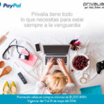 Privalia cupón de descuento pagando con PayPal