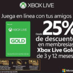 Xbox Live Gold descuentos en membresías