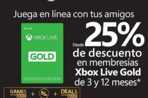 Xbox Live Gold: 25% de descuento en membresías de 12 meses
