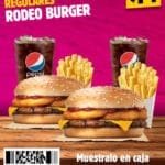 urger King cupón de 2 combos regulares Rodeo Burger