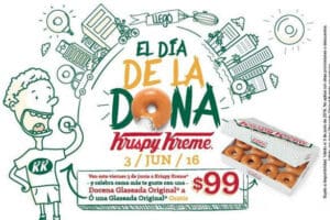 Krispy Kreme: día de la dona gratis 3 de junio
