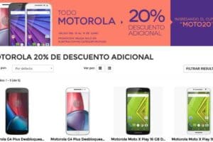 Elektra: cupón 20% descuento en celulares Motorola