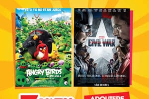 Cinemex: funciones matinée de Angry Birds y Capitan America Civil War 4 y 5 de junio