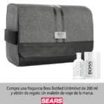 Sears Gratis maletín de viaje en la compra de fragancia Boss Bottled Unlimited 200 ml