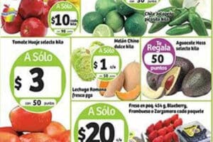 Soriana: frutas y verduras 7 y 8 de junio