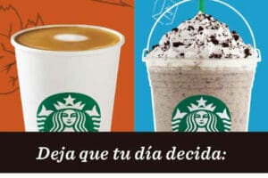 Starbucks: 2×1 en bebida caliente o fría para miembros de My Starbucks Rewards