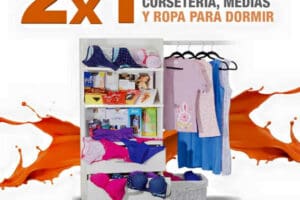 Promoción Temporada Naranja en La Comer: 2×1 en lencería, corsetería, medias y pijamas
