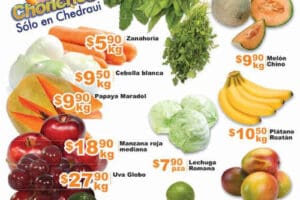 Chedraui: frutas y verduras 5 y 6 de julio