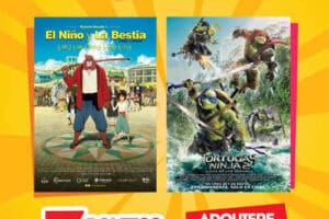 Cinemex: 3 boletos por $60 para El Niño y la Bestia o Tortugas Ninja Funciones Matinée 9 y 10 de Julio