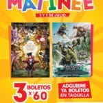 Cinemex 3 boletos por $60 Funciones Matinée Tortugas Ninja 2 o Alicia