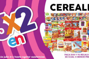 Julio Regalado 2016 en Soriana y Comercial Mexicana: 3×2 en Cereales del 25 al 31 de Julio