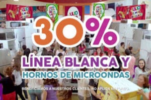 Promoción Julio Regalado 2016: 30% de descuento en Línea Blanca y Hornos de Microondas