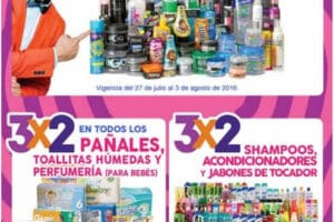 Julio Regalado 2016: 3×2 en pañales, tintes, shampoo, acondicionadores y jabón en barra